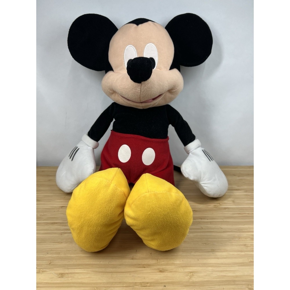 Disney Mickey Mouse Plush 24" Large Stuffed Animal Just Play Soft Toy EUC